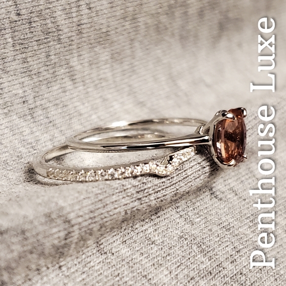 REAL Color Changing Zultanite Sterling Silver Ring Set - Picture 4 of 11